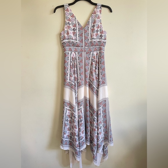 Ann Taylor Scarf Maxi Floral Dress Size 6 - Picture 2 of 7